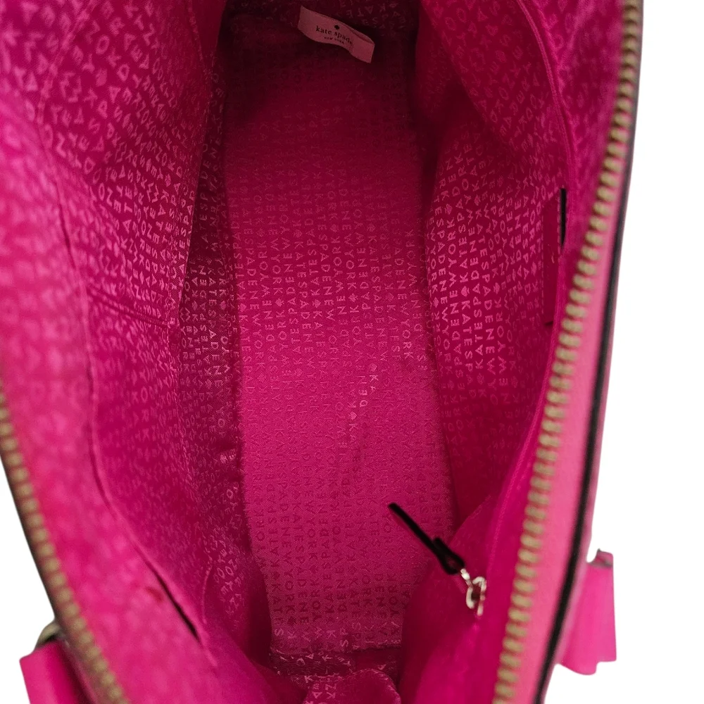 Kate Spade Vibrant Pink Satchel Purse - Picture 3 of 7